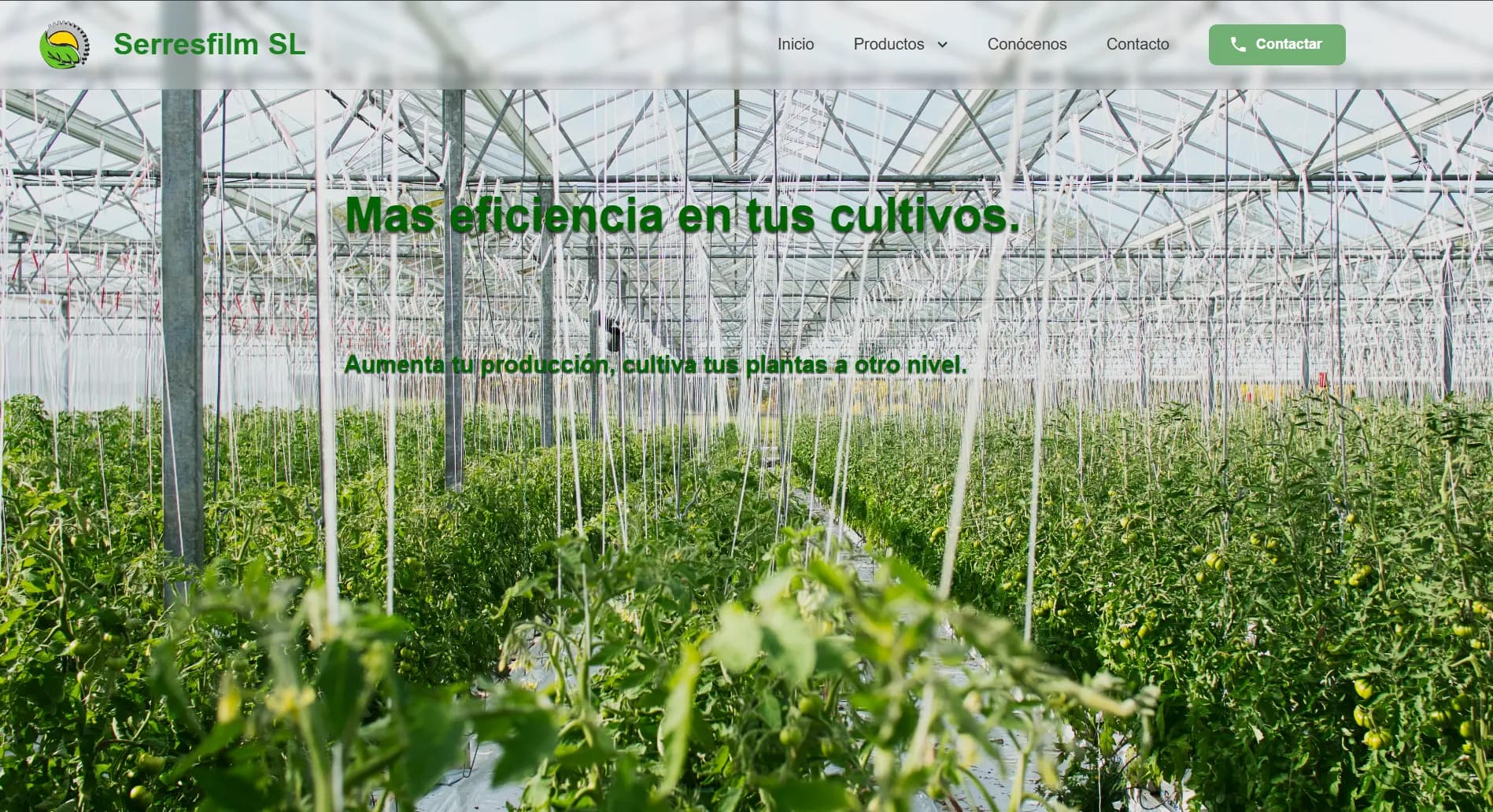 Página web corporativa de Serresfilm